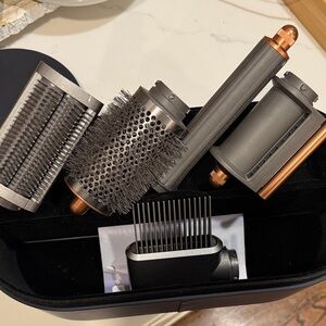 Dyson Premium Hair Styling Tool Set - Black and Silver. NO DRYER just attachment